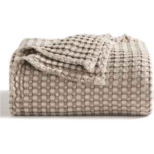 Cooling Cotton Waffle King Size Blanket
-Lightweight and Breathable